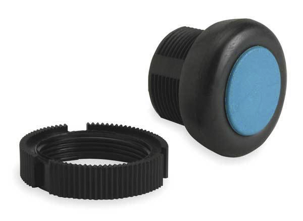 Schneider Electric XAC A Series, Blue Push Button Head, Front Mounting, 22mm Cutout