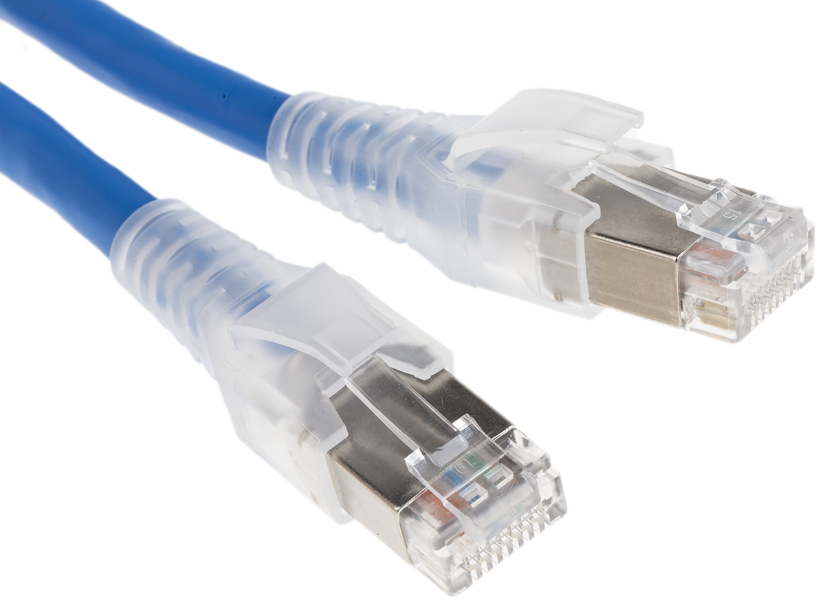 Belden CAE4106003M, 3 m Cat6a Ethernet Cable, Blue, Shielded Screened Low Smoke Zero Halogen Sheath