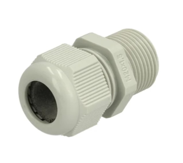 Fibox GPA Series Light Grey Polyamide Cable Gland, M20 Thread, 8mm min., 13mm max., IP68