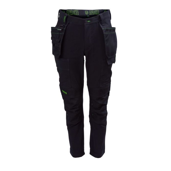 Apache CALGARY Unisex Trousers Black 40 in Waist 33in Leg