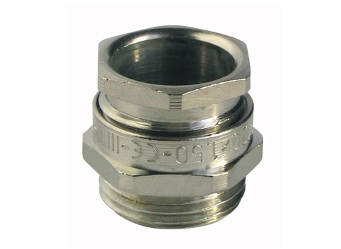 Capri ISOCAP Series Silver Nickel Plated Brass Cable Gland, M12 Thread, 3 mm min., 6 mm max., IP66
