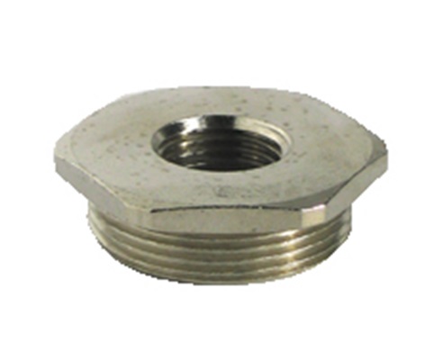Capri Cable Gland Adapter, M32 Exterior Thread, M40 Interior Thread, Nickel Plated Brass, CAP750 Series
