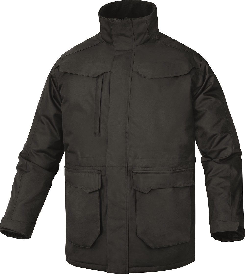 Delta Plus CARSON2 3 Green, Black, White, Yellow Parka Jacket, XL 1 EA