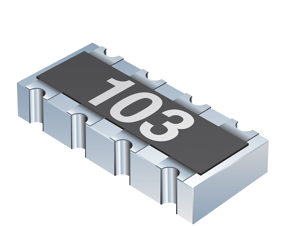 Bourns, Cat10 10 kΩ 5 % ISOL Resistor Array, 4 Resistors, 0.0625 W total, 0804, Concave