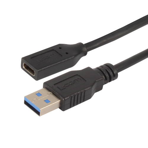 L-Com USB Cable, Male USB to Male, USB 3.0 USB Type A, Black, 2 m