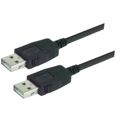 L-Com USB Cable, Male USB Type A to Male, USB 2.0 USB Type A, Black, 800 mm