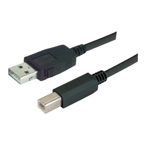 L-Com USB Cable, Male USB to Male, USB 2.0 USB Type A, Black, 500 mm