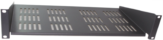 CAMDENBOSS Logic Series Black Cantilever Shelf, 2 U, 20kg Load, 446mm x 280 mm