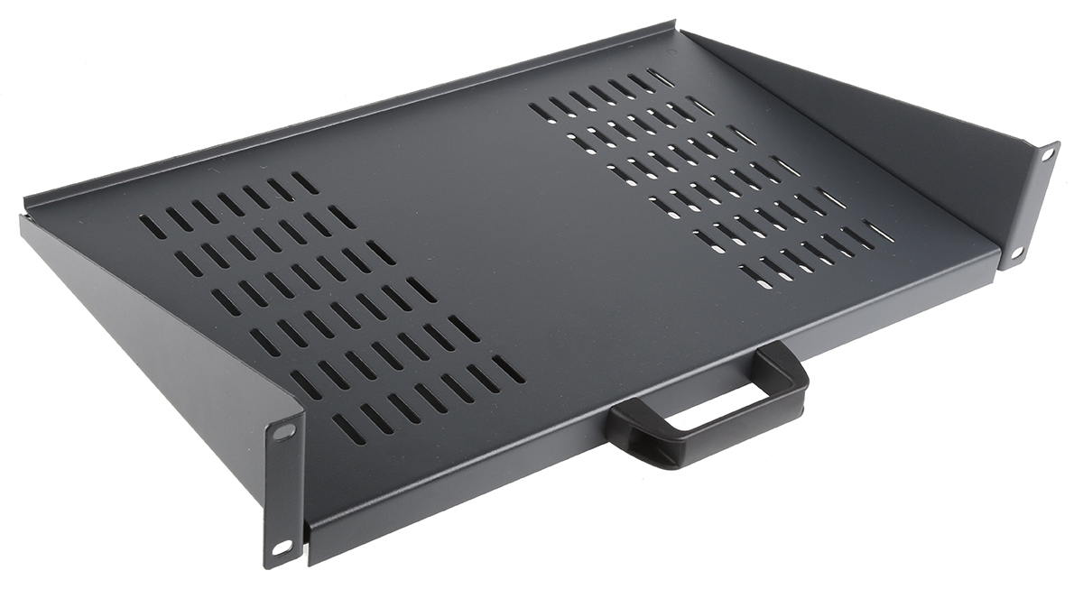 caxctt280 CAMDENBOSS Black Cantilever Shelf, 2 U, 10kg Load, 446mm x 280 mm