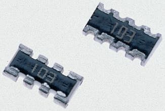 Bourns, CAY16 0 mΩ 5 % ISOL Resistor Array, 4 Resistors, 0.25 W total, 1206, Convex