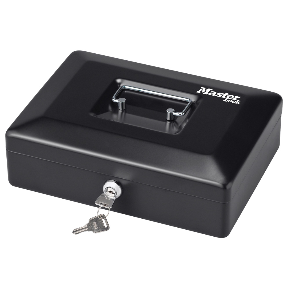 Master Lock Black Cash Box, 25 cm x 25 cm x 18.8 cm