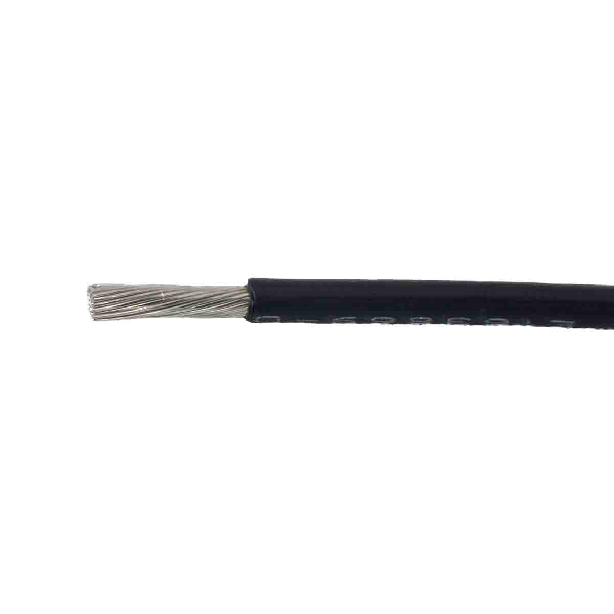 Alpha Wire Ecogen Ecowire Metric Series Black 1 mm² Hook Up Wire, 17 AWG, 56/0.16 mm², 50m, Polyphenylene Ether