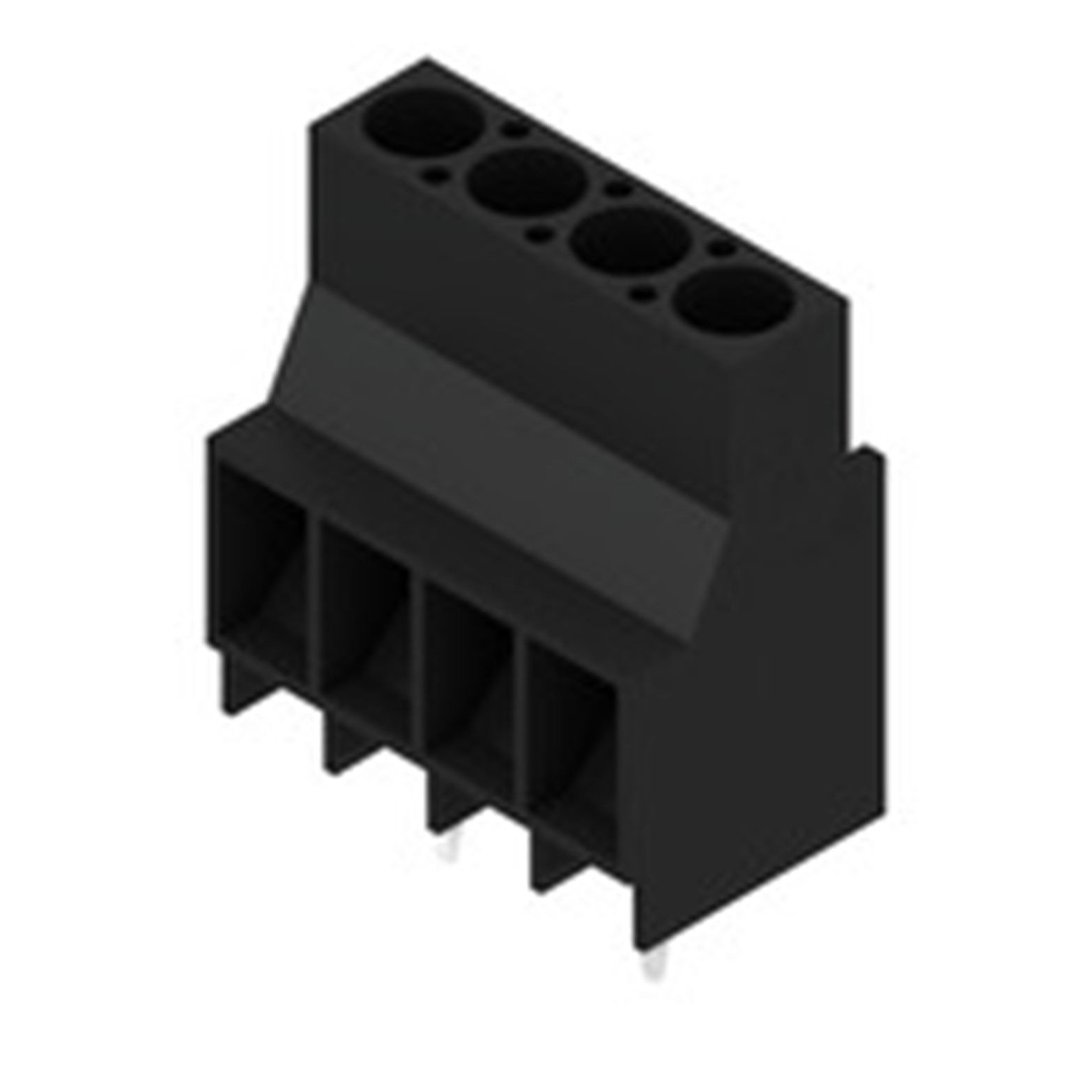 Weidmuller LL Series PCB Terminal Block, 4-Contact, 6.35mm Pitch, PCB Mount, 1-Row