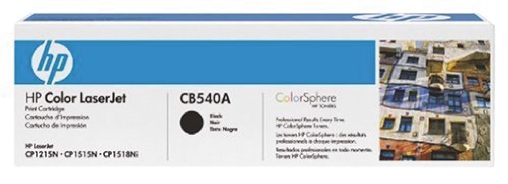 Hewlett Packard CB540A Black Toner Cartridge, CM1312MFP, CP1215, CP1515n, CP1518ni Compatible