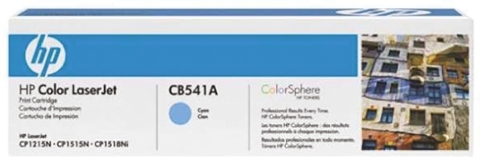 Hewlett Packard CB541A Cyan Toner Cartridge, CM1312MFP, CP1215, CP1515n, CP1518ni Compatible