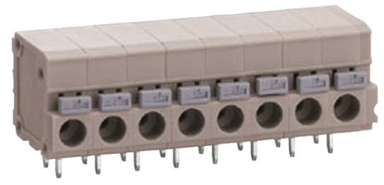 Sato Parts PCB Terminal Block, 4-Contact, 5mm Pitch, Through Hole Mount, 1-Row, Solder Termination