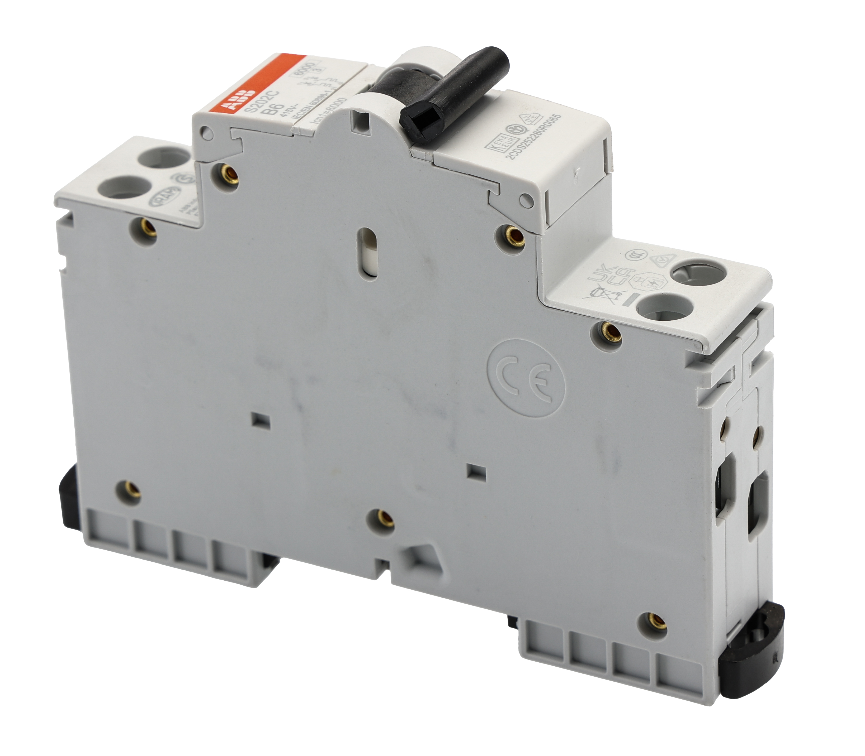 2cds252280r0065 ABB S200C MCB, 2P, 6A Curve B, 415V AC, 6 kA Breaking Capacity