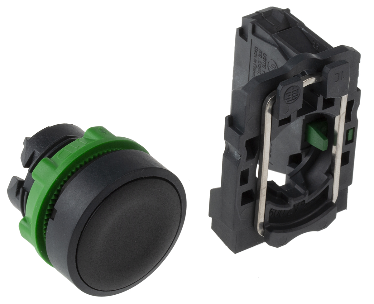 xb5aa21 Schneider Electric Harmony XB5 Black Push Button NO Spring Return