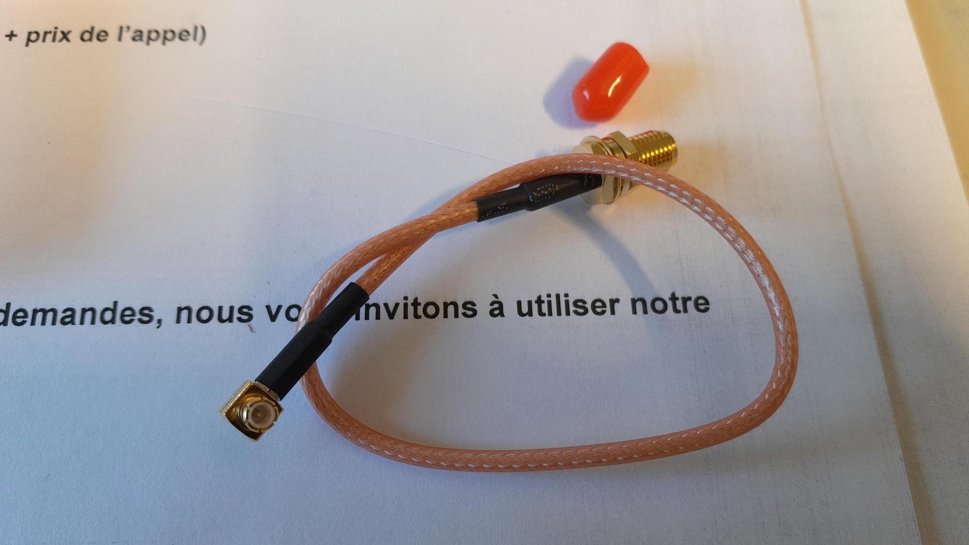 RF Solutions CBA Series Coaxial Cable Female Straight to Male MCX, 200 mm 50 Ω