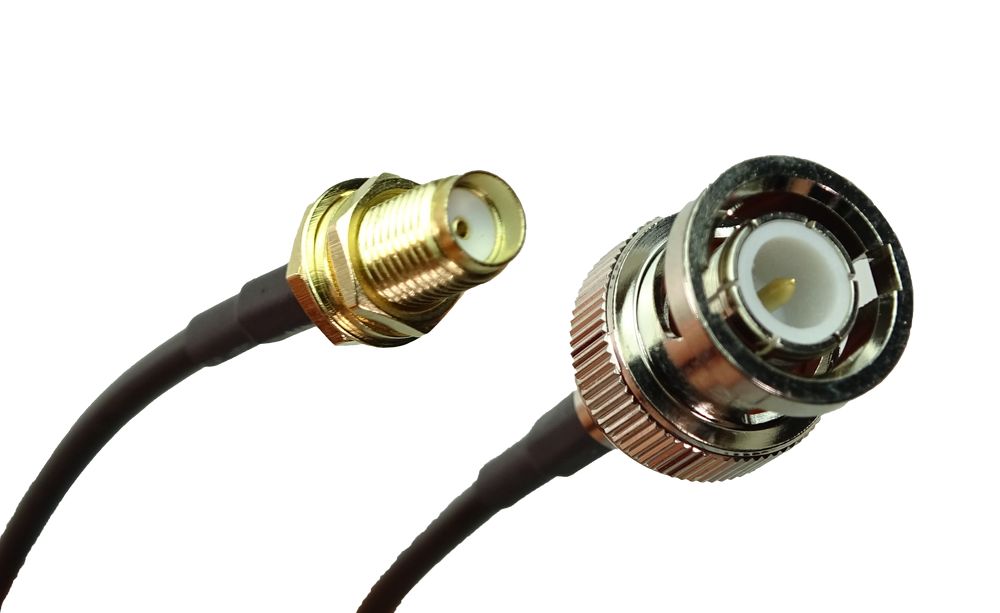 RF Solutions CBA Series, 200 mm, RG174 Coaxial Cable Assembly 50 Ω, Black, Terminated