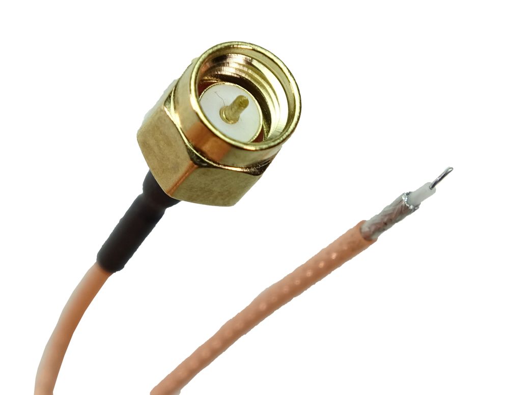 RF Solutions CBA Series Coaxial Cable Assembly Male SMA to Open End, 300 mm 50 Ω