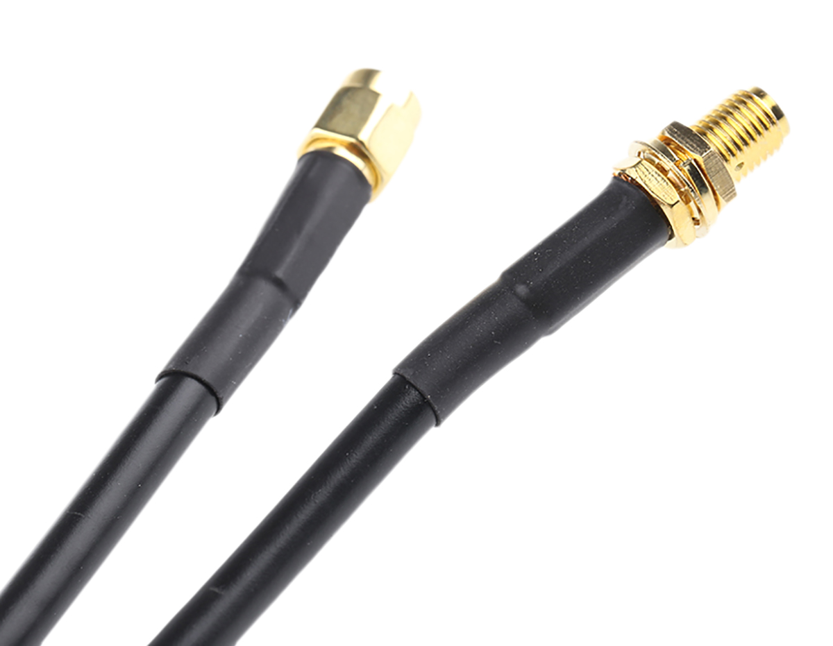 RF Solutions CBA Series Coaxial Cable Male SMA to Female SMA, 5 m 50 Ω