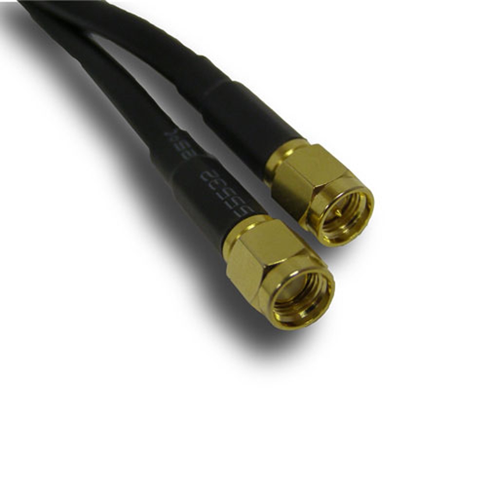 RF Solutions CBA Series Coaxial Cable Male RP-SMA to Male SMA, 3 m 50 Ω