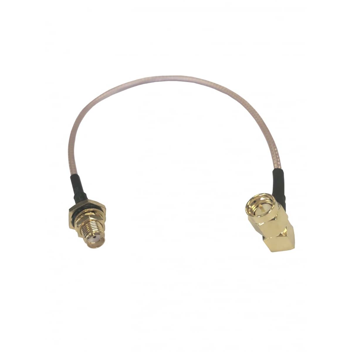 RF Solutions CBA Series Coaxial Cable Male Right Angle to Female SMA, 200 mm 50 Ω