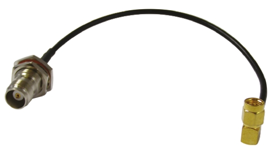 RF Solutions CBA Series Coaxial Cable Female Straight to Male SMA, 200 mm 50 Ω