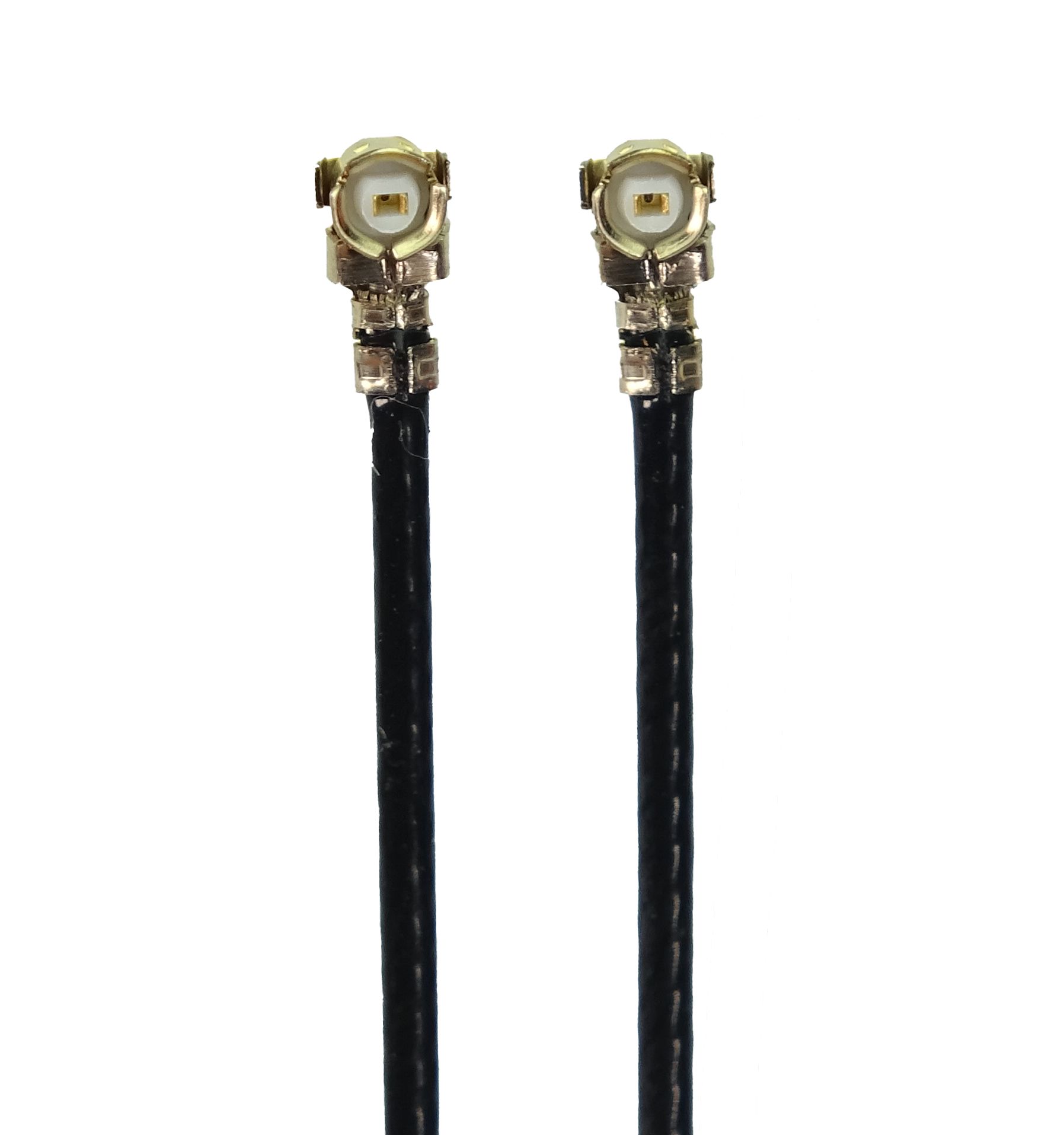 RF Solutions CBA Series Coaxial Cable Assembly Female UFL Right Angle to Female UFL, 300 mm 50 Ω