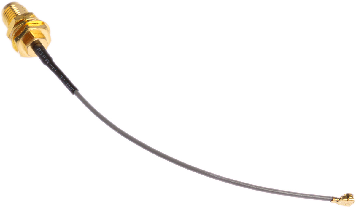 cba-uflsma-1 RF Solutions CBA Series Coaxial Cable UFL to Female SMA, 100 mm 50 Ω