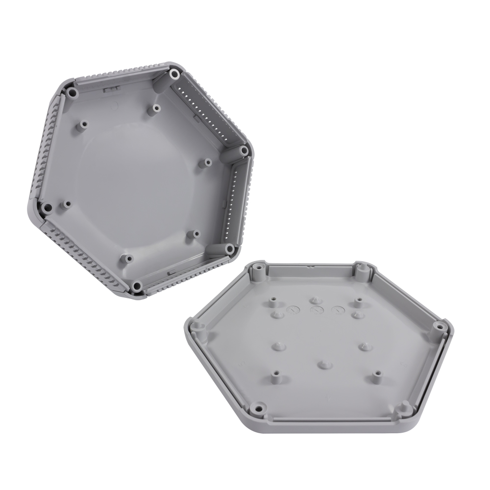 cbhex1-06-gy CAMDENBOSS Enclosure CBHEX1-06-GY for Raspberry Pi,  Grey