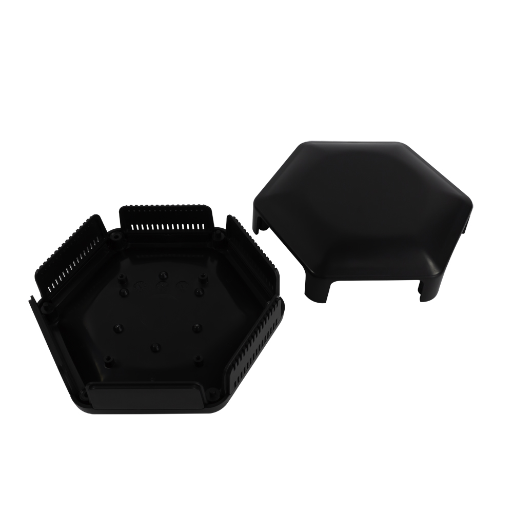 cbhex1-24-bk CAMDENBOSS Enclosure CBHEX1-24-BK for Raspberry Pi,  Black