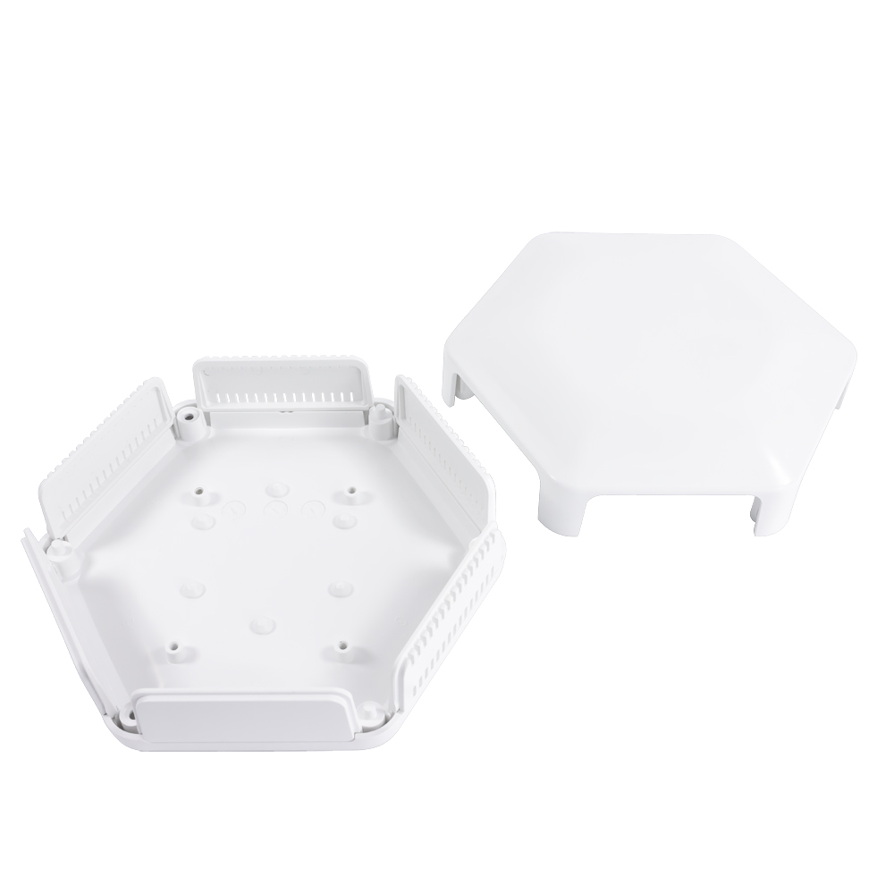 cbhex1-24-wh CAMDENBOSS Enclosure CBHEX1-24-WH for Raspberry Pi,  White