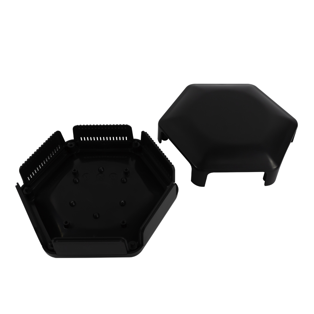 cbhex1-33-bk CAMDENBOSS Enclosure CBHEX1-33-BK for Raspberry Pi,  Black