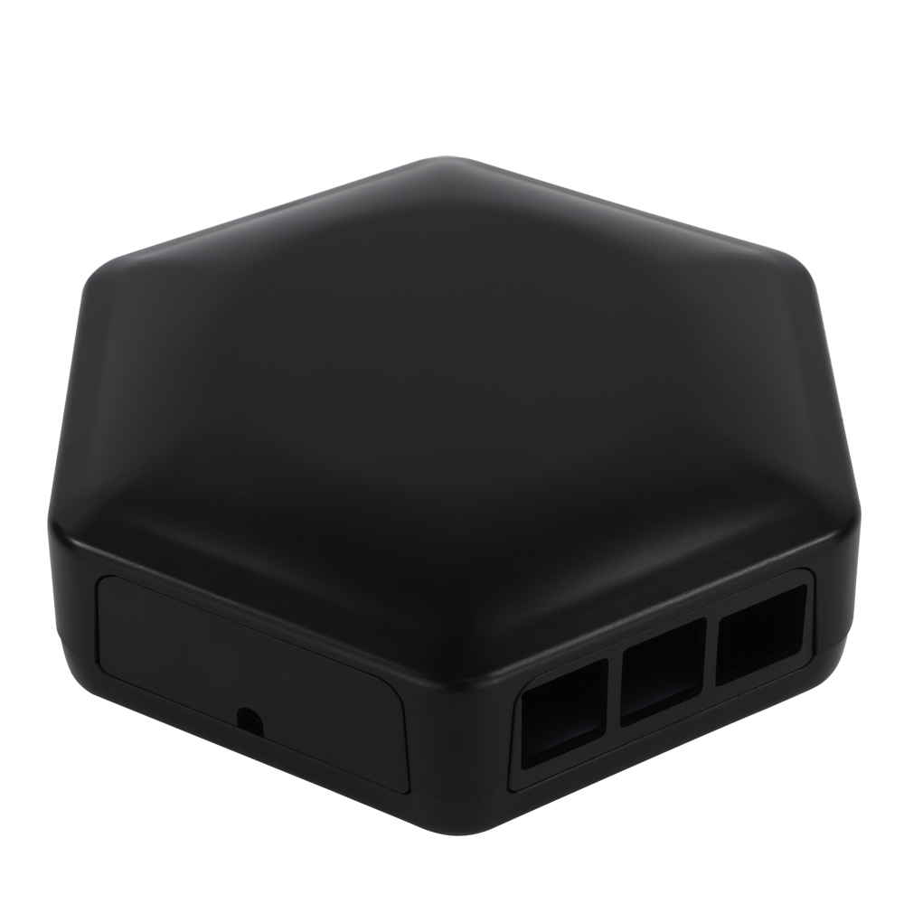 CAMDENBOSS Enclosure CBHEX1-PI4-BK for Raspberry Pi,  Black