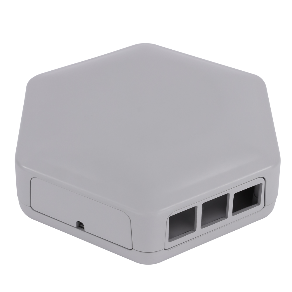 CAMDENBOSS Enclosure CBHEX1-PI4-GY for Raspberry Pi,  Grey