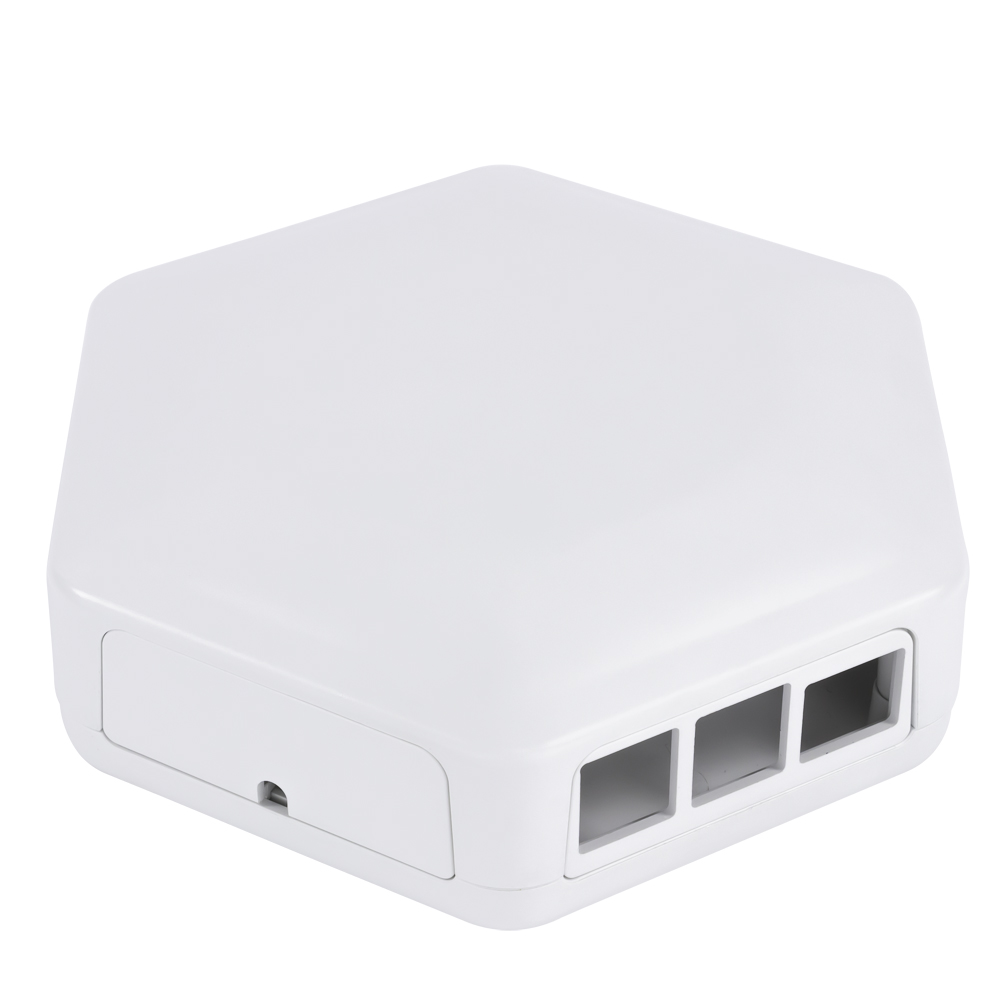 CAMDENBOSS Enclosure CBHEX1-PI4-WH for Raspberry Pi,  White