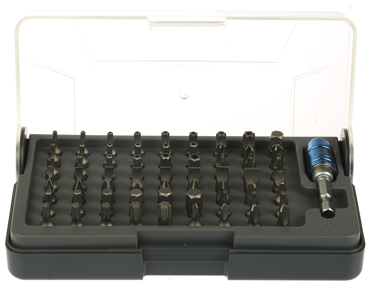 cbk64eu Crescent, Hex, Phillips, Pozidriv, Torx, Tri-Wing Driver Bit 64 Pieces