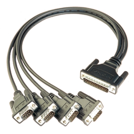 MOXA Male D-Sub 9-Pin to Male DB9 Serial Cable, 500 mm