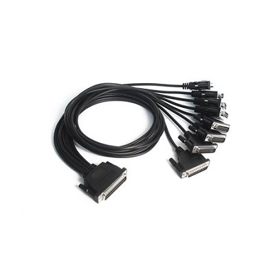 MOXA Male D-Sub 9-Pin to Male 10 pin RJ45, 8 pin RJ45, DB25, DB9 Serial Cable, 1.5 m