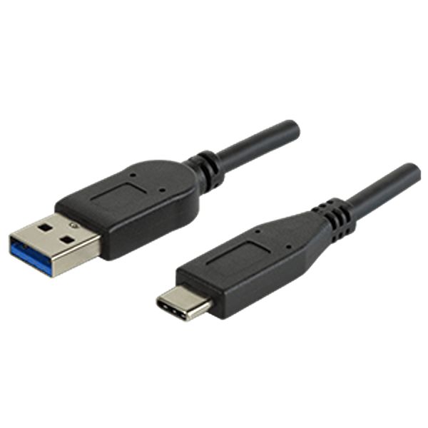 Same Sky USB Cable, Male USB Type A to Male, USB 3.2 Gen 1 USB Type C, 1 m