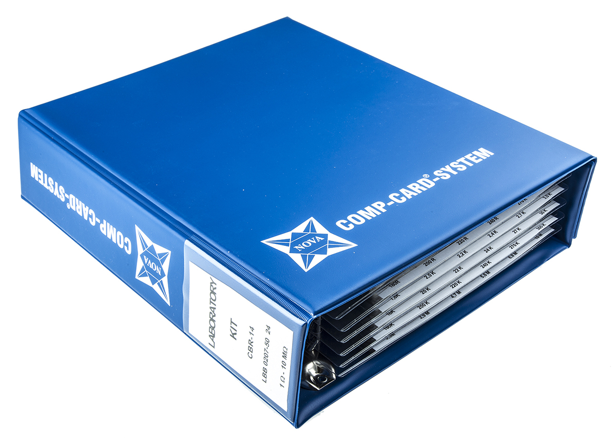 Nova, CBR-14 Metal Film, Through Hole 144 Resistor Kit 3080, 1 Ω → 10 MΩ