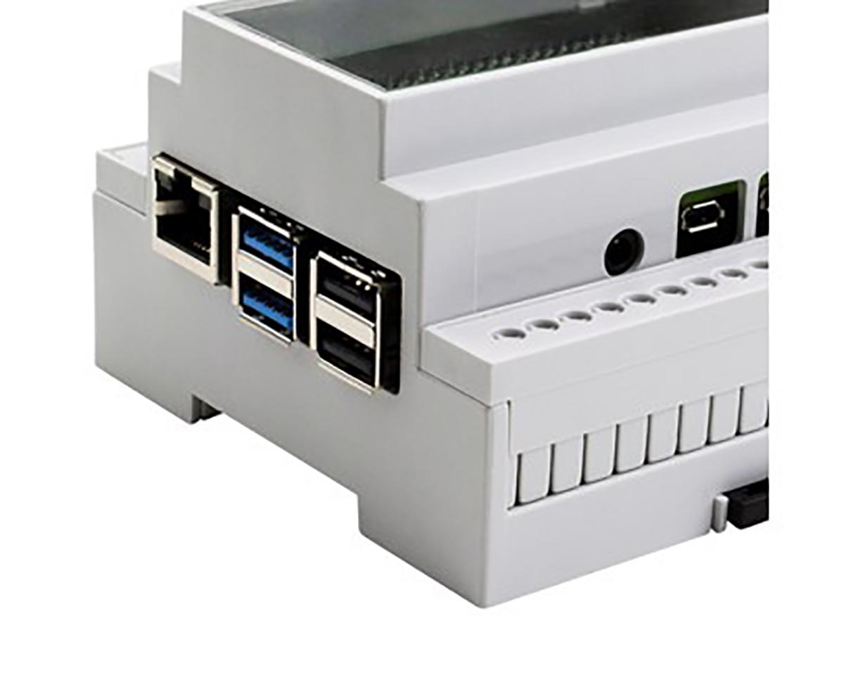 cbrpi-dr-4-gry CAMDENBOSS Development Board Case CBRPI-DR-4-GRY for Raspberry Pi 4B, Grey