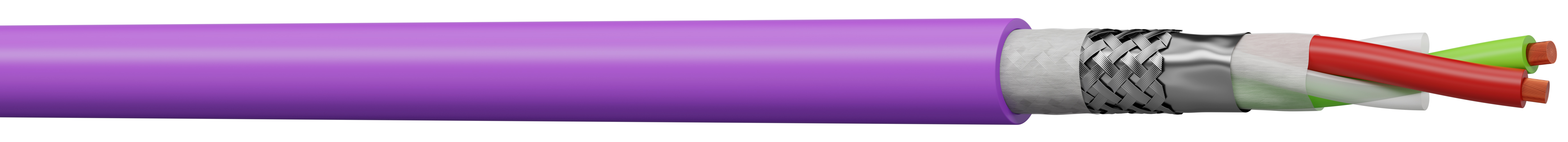 CAE Multimedia Connect C-BUS/P Series Bus Cable, 1 Pairs, 100 m, Purple Sheath Polyurethane, Polyvinyl Chloride,