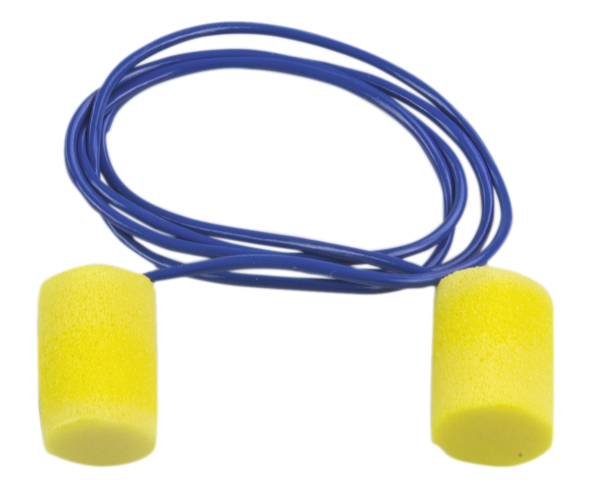 3M E.A.R Classic Series Blue, Yellow Disposable Ear Plugs, 31 dB Rated 200