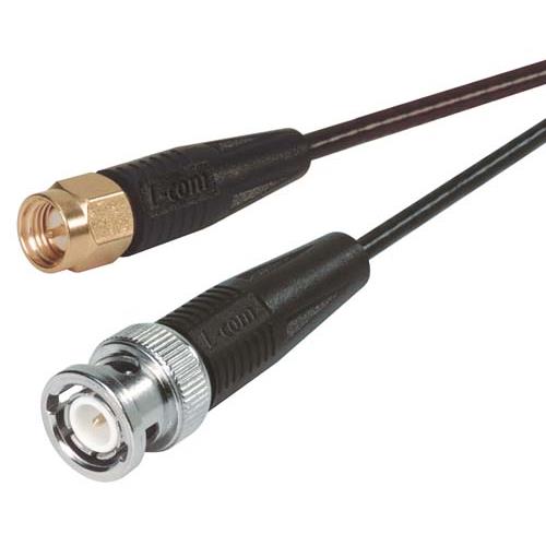 L-Com CC174 Series Coaxial Cable Male Straight to Male BNC, 5 ft 50 Ω