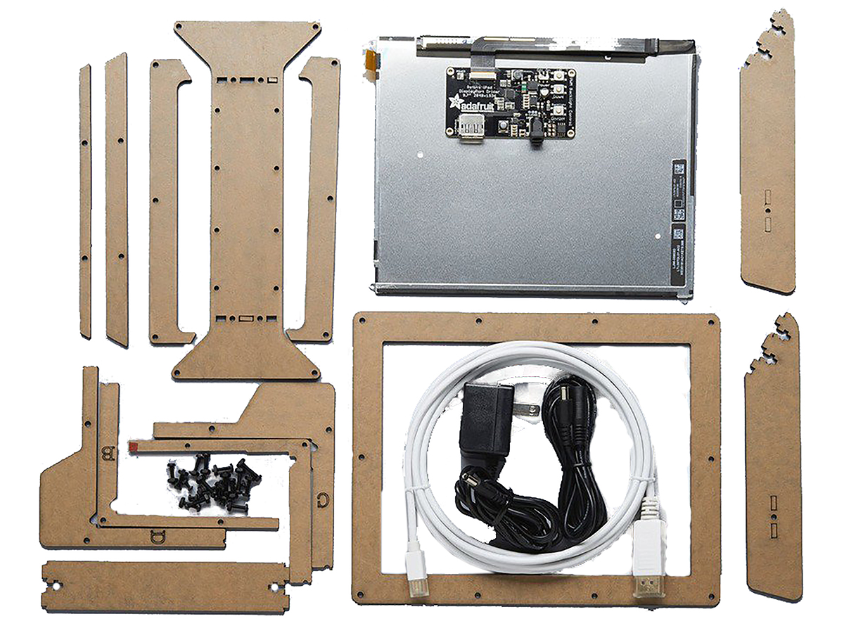 1652 Adafruit , Qualia DisplayPort Monitor 2048x1536 Resolution 9.7in LCD Display Development Kit