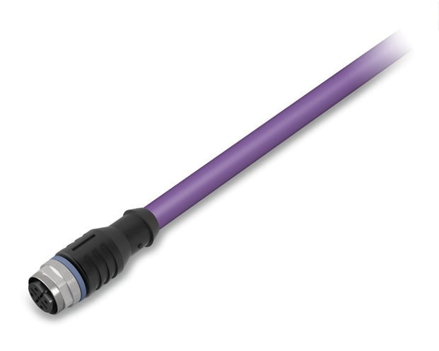 WAGO Female 5 way M12 to Unterminated Unterminated Actuator/Sensor Cable, 5 m
