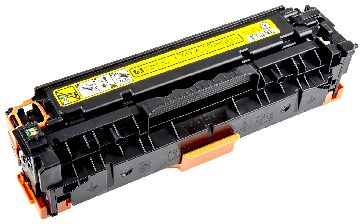 Hewlett Packard CC532A Yellow Toner Cartridge, CM2320, CP2025 Compatible